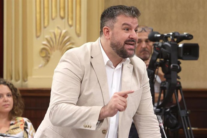 Archivo - El portavoz de MÉS per Mallorca en el Parlament.