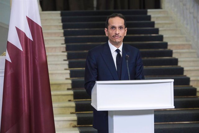 Archivo - El primer ministro y ministro de Exteriores de Qatar, Mohamed bin Abdulrahman al Zani