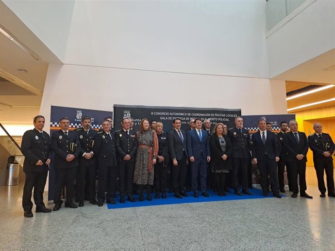 Mañueco, durante la inauguración del Congreso Autonómico de Policía Local.