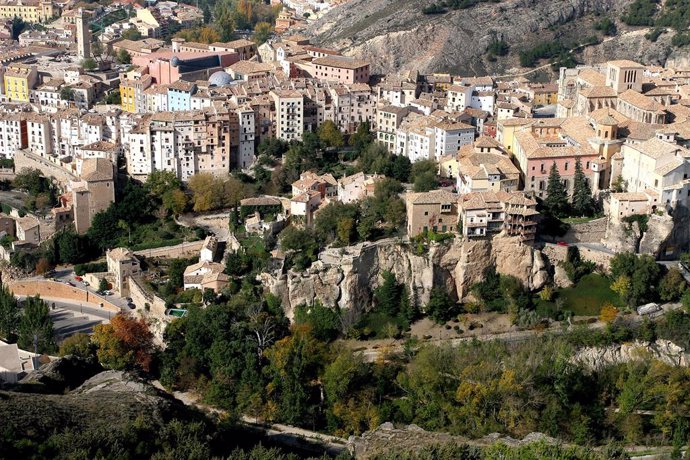 Archivo - Vista aérea de Cuenca