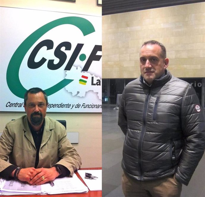 El presidente de CSIF en La Rioja, Jesús Vicente Hernández, y el secretario general de USO-Rioja, Luis María Miguel, nombrados consejeros en el CES Rioja por el Gobierno riojano