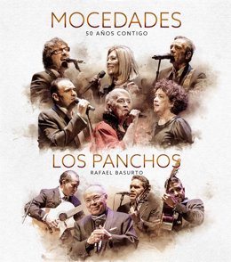 Imagen promocional de la gira de Mocedades y Los Panchos, con concierto en Salamanca