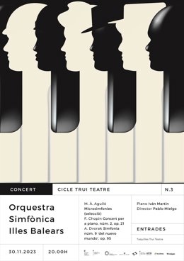 Cartel concierto Orquesta Sinfónica de Baleares
