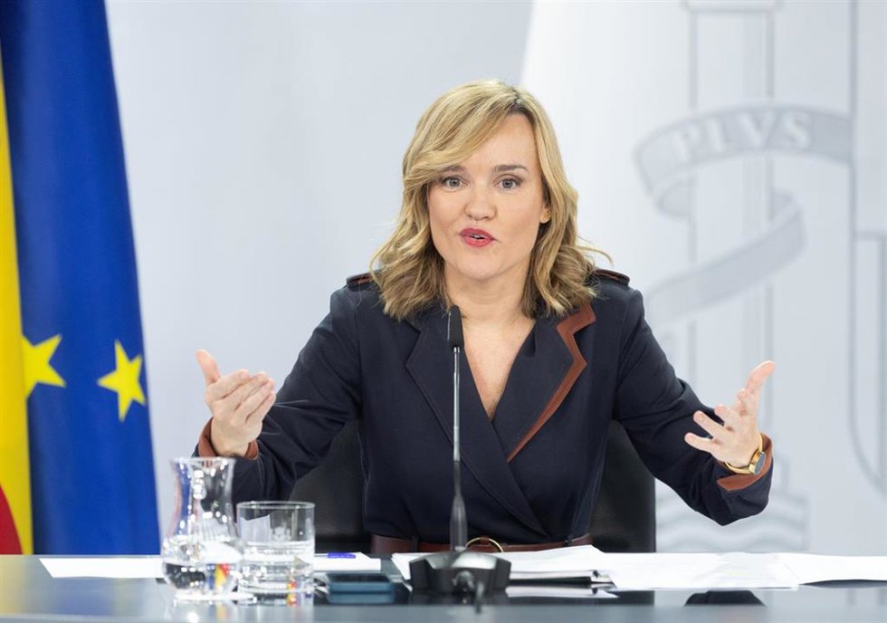 La ministra Portavoz y de Educación, Formación Profesional y Deporte, Pilar Alegría