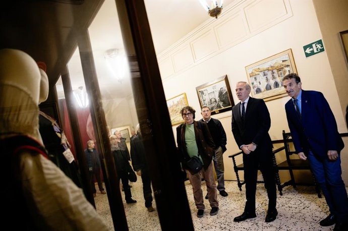 El presidente del Gobierno de Aragón, Jorge Azcón, en el Centro Aragonés de Barcelona.