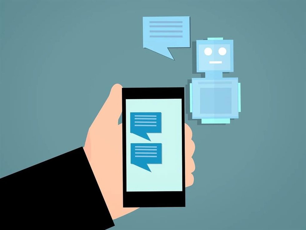 Representación de un 'chatbot'.