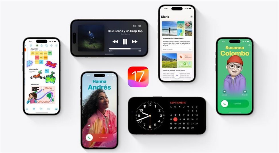 El sistema operativo de Apple iOS 17.