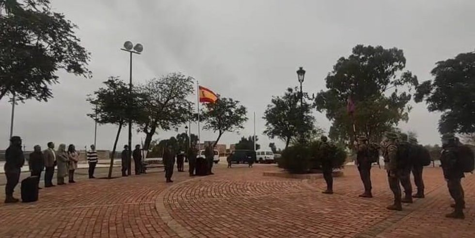 La marcha militar Camino de San Fernando en el Castillo de Alcalá