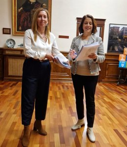 La alcaldesa de Teruel, Emma Buj, presenta el borrador del presupuesto de 2024