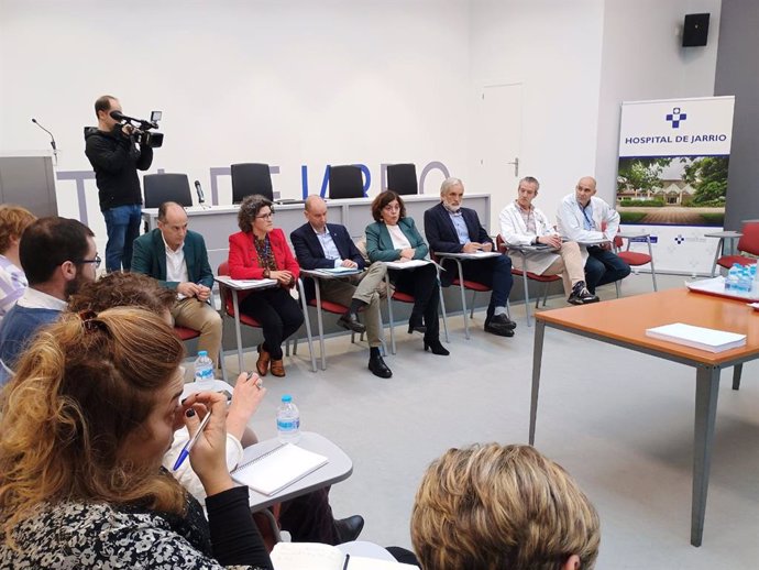 La consejera de Salud, Concepción Saavedra, en Jarrio