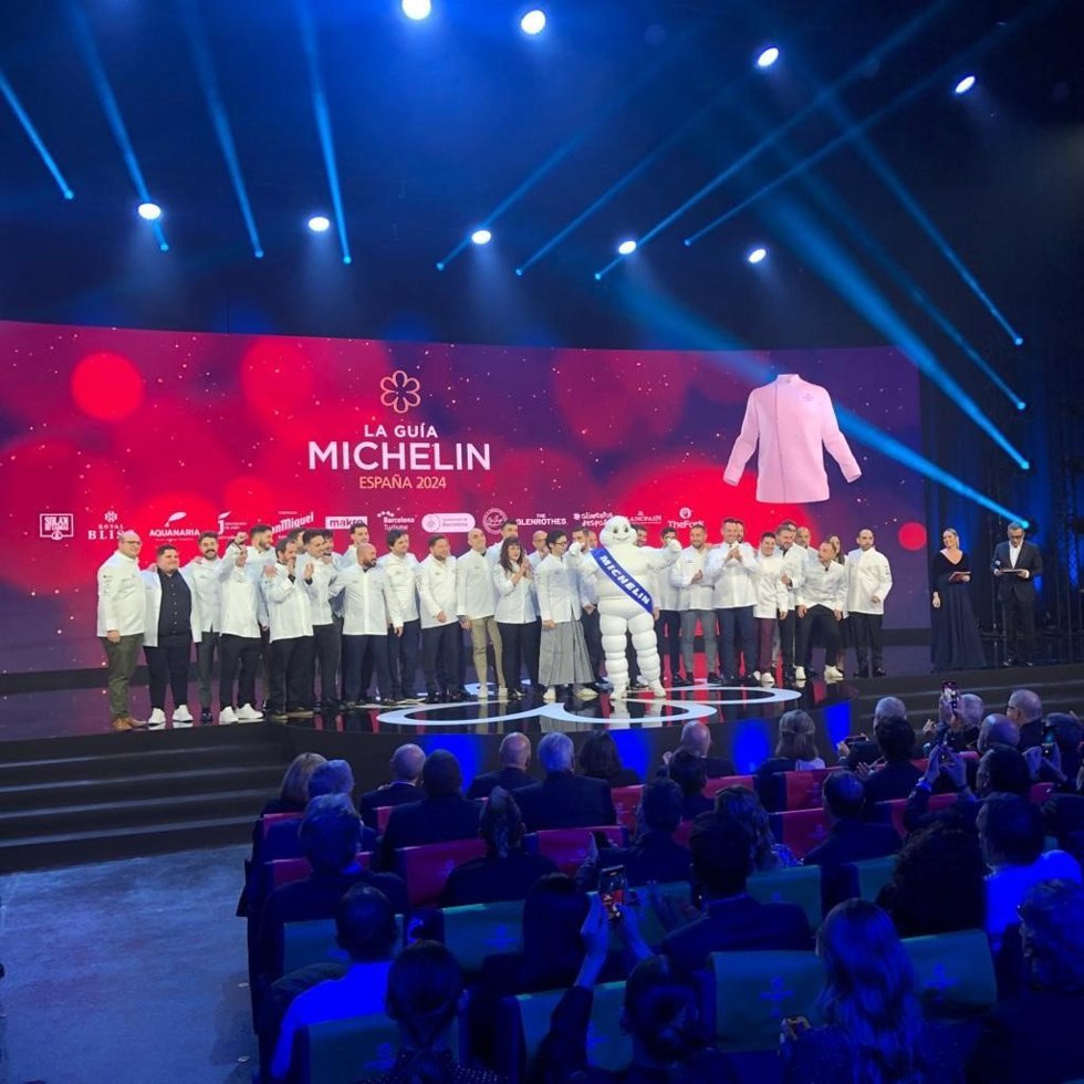 Foto de los galardonados con una Estrella Michelin