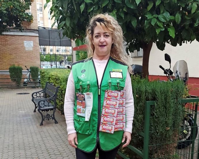 Josefa Ramírez, vendedora de la ONCE que ha repartido el premio del Eurojackpot.