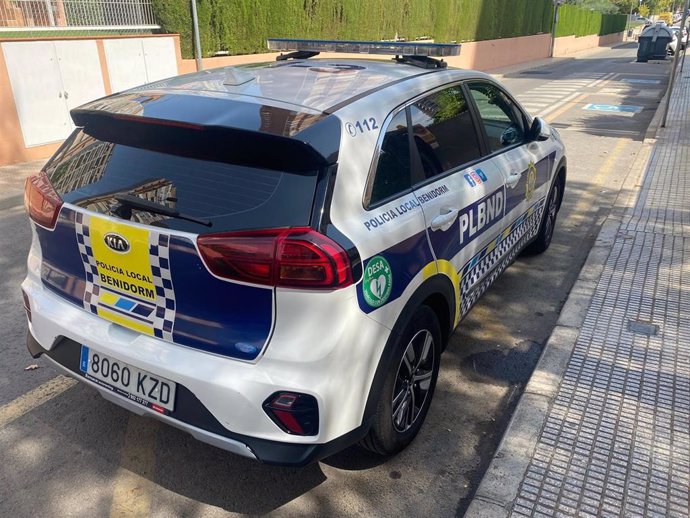 Archivo - Imagen de archivo de un coche de la Policía Local de Benidorm (Alicante)