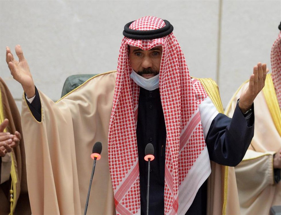 Archivo - El emir de Kuwait, Nauaf al Ahmed al Sabá (archivo)