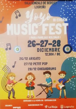 Logroño acogerá en Navidad la tercera edición del festival familiar de música YOYO Music Fest