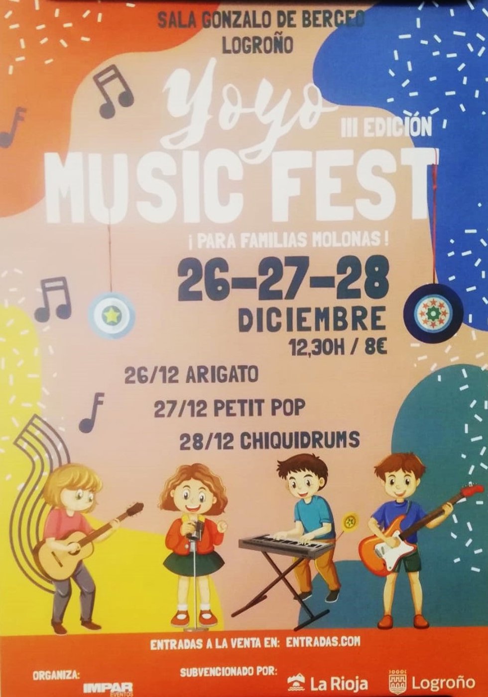 Logroño acogerá en Navidad la tercera edición del festival familiar de música YOYO Music Fest