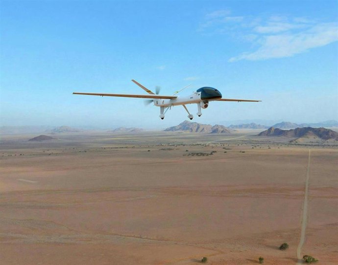 Archivo - Un dron desarrollado por Airbus Space and Defence