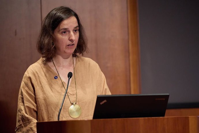 Archivo - La directora del Instituto de las Mujeres del Ministerio de Igualdad, Ana Varela, interviene durante la inauguración del IV Congreso CIMA, en el Rectorado de la Universidad de Alcalá de Henares, a 6 de julio de 2023, en Alcalá de Henares, Madr