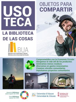 La Biblioteca de la Universidad de Alicante iniciará en 2024 su nuevo servicio de 'Usoteca'