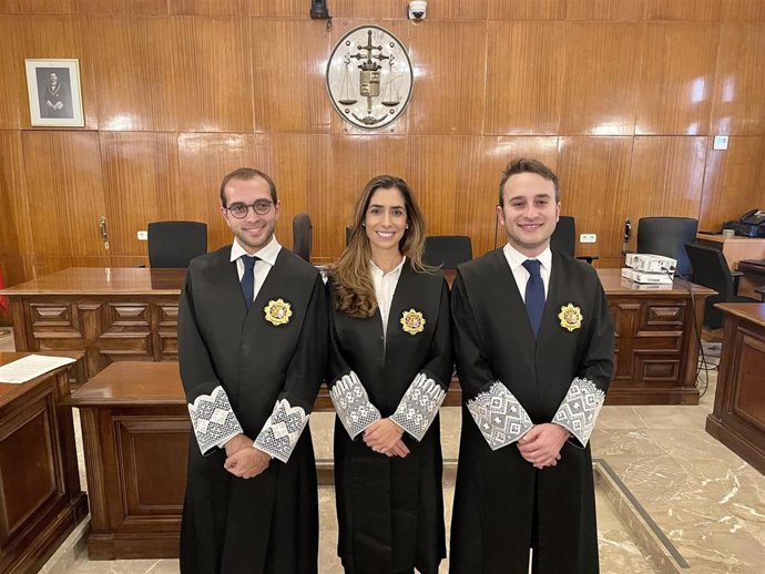 Los jueces Juan Pablo Molina , Ana Gómez y Javier Burgos.