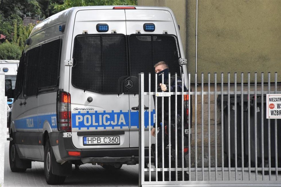 Archivo - August 8, 2021, Lubin, Dolny Slask, Poland: Attention, no consent for the publication of the image of rioters.Poland riots in Lubin after brutal intervention of the Polish police, which resulted in the death of 34-year-old Bartek Sokolowski. T