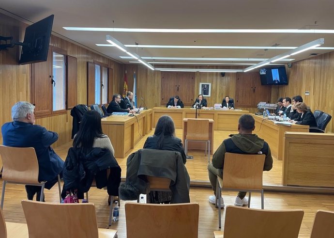 Vista de la última sesión del juicio celebrado en la Audiencia Provincial de Lugo contra los responsables de la empresa de seguridad Alcor por un delito contra los derechos de los trabajadores. En Lugo, a 29 de noviembre de 2023.
