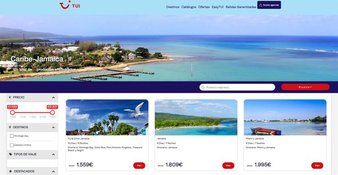 WEB TUI - PRODUCTO JAMAICA
