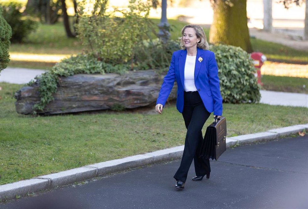 La vicepresidenta primera y ministra de Asuntos Económicos, Nadia Calviño.