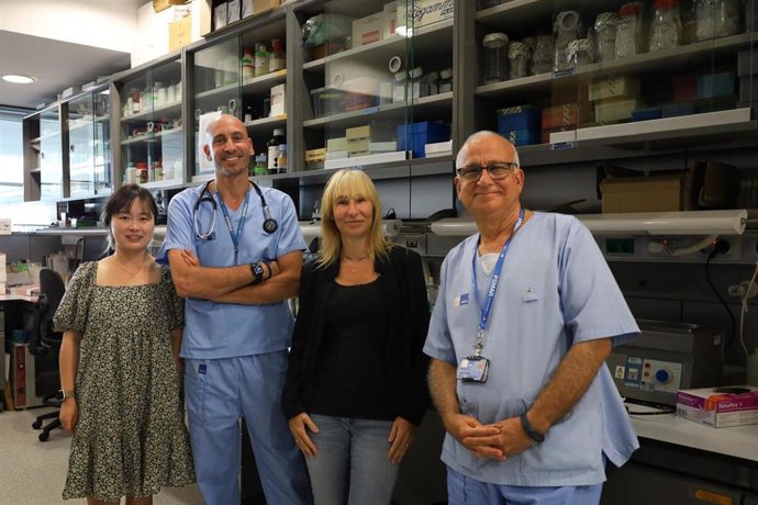 Autores del estudio, de izquierda a derecha: Juan Du, Robert Güerri, Natlia Garcia-Giralt y Xavier Nogués