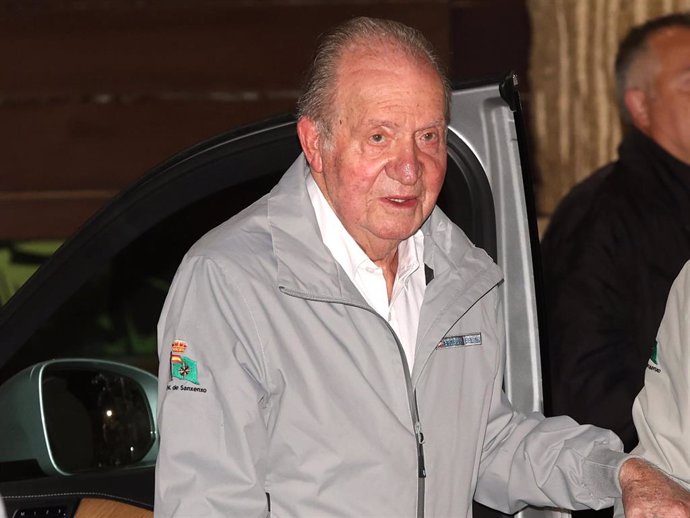 El Rey Juan Carlos durante su reciente visita a Sanxenxo