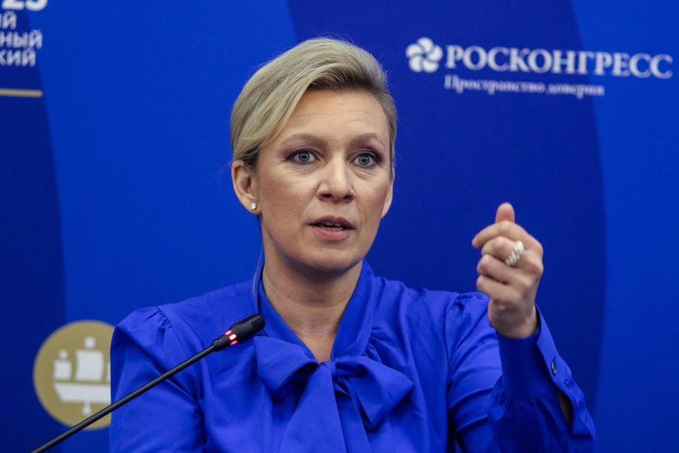 Archivo - La portavoz del Ministerio de Exteriores de Rusia, Maria Zajarova
