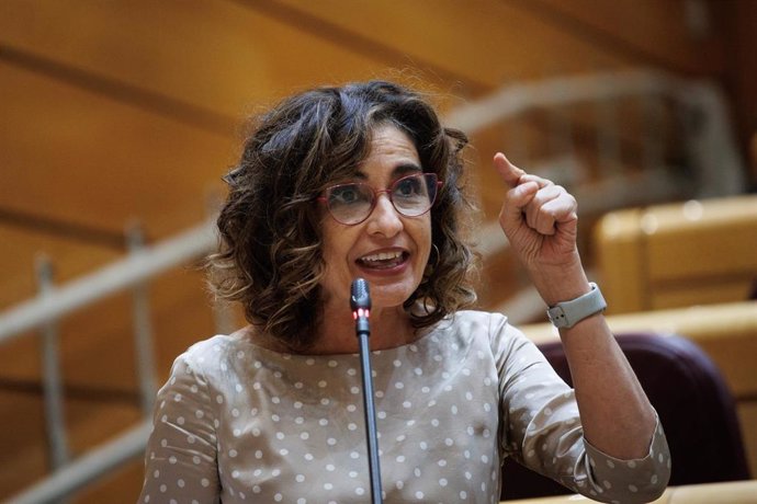 La ministra de Hacienda en funciones y vicesecretaria general del PSOE, María Jesús Montero.