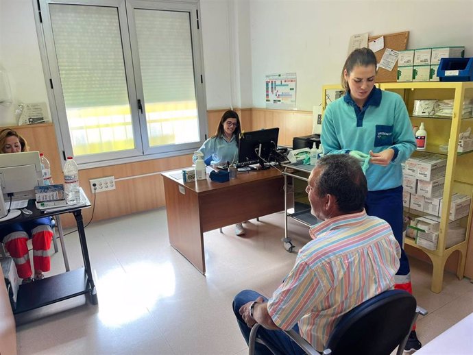 Vacunación en el Distrito Sanitario Poniente de Almería.