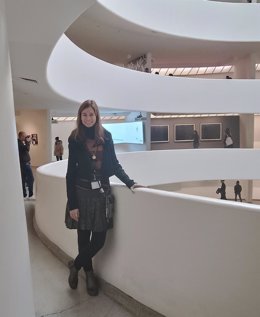 La artista española Verónica Domingo en el Museo Guggenheim de Nueva York