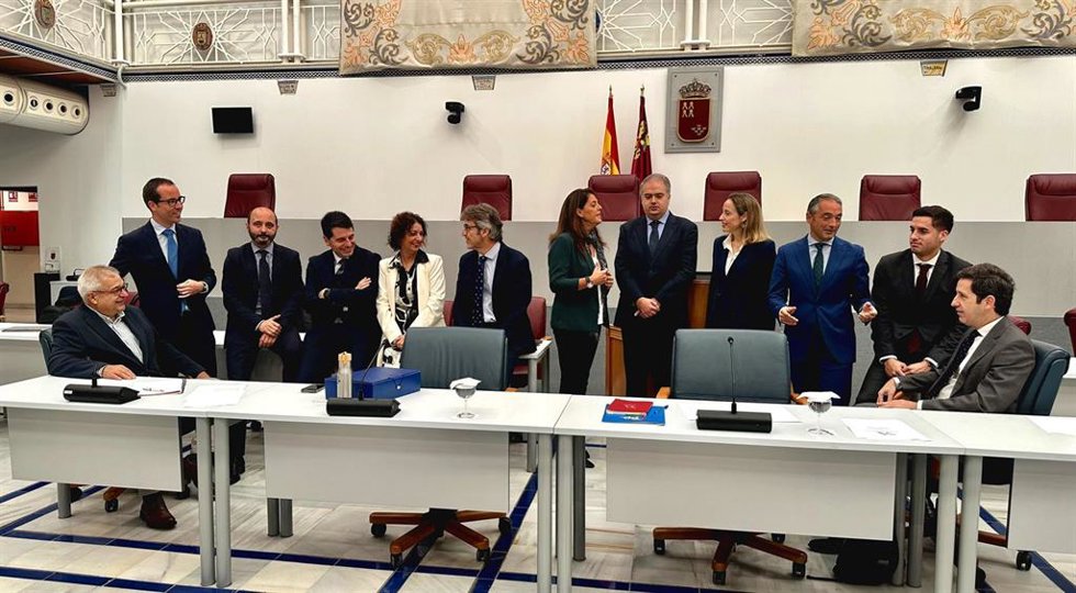 Presentación de los Presupuestos de la Consejería de Economía, Hacienda y Empresa, dirigida por Luis Alberto Marín, para el ejercicio de 2024
