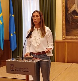 Rueda de prensa de la primera teniente de Alcaldesa y concejala de Economía, Empleo, Turismo e Innovación, Ángela Pumariega (PP).