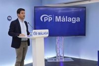 El PP de Málaga destaca el dinamismo de la Junta en materia de agua frente a "la sequía de inversiones del Gobierno"