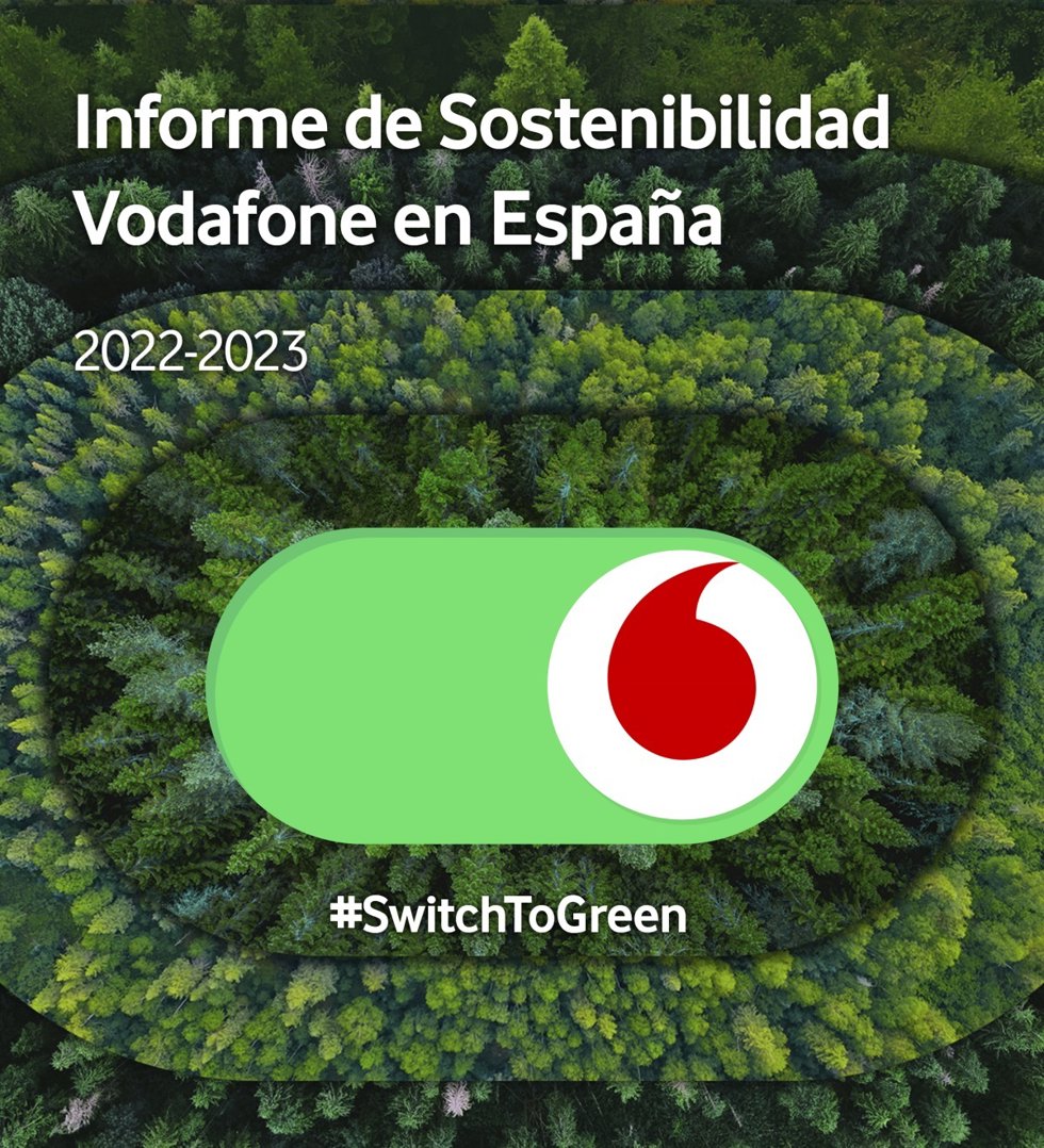 Portada del Informe de sosteniblidad de Vodafone