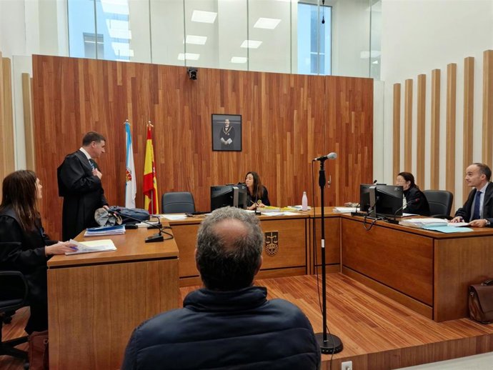 Imagen del acusado durante el juicio.