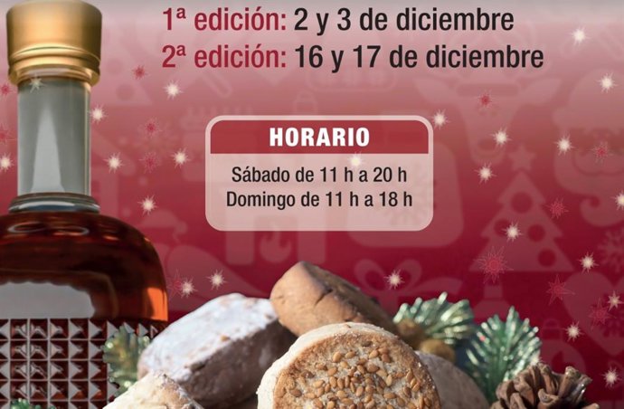 Feria 'Sabores de Navidad' en el Patio de la Diputación.
