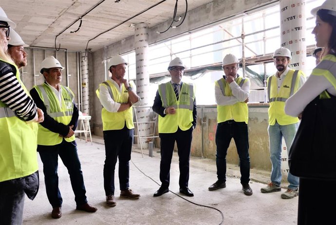 Visita a las obras de mejora y ampliación del IES Valle del Sol de Álora (Málaga).