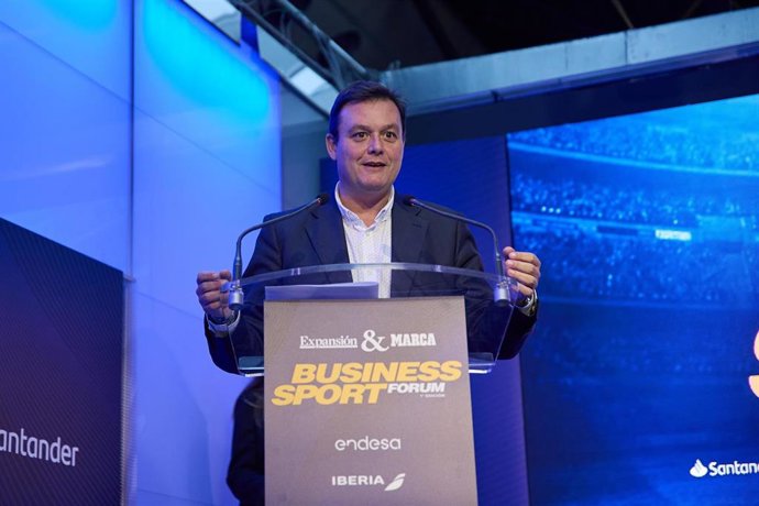 El presidente del Consejo Superior de Deportes (CSD), Víctor Francos, en la clausura del Business Sport Forum