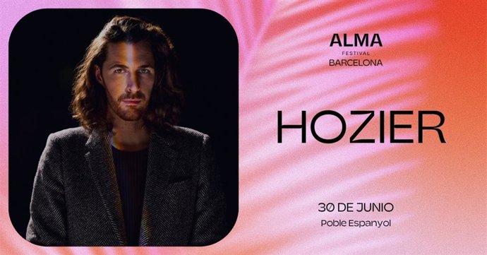 Cartel del concierto de Hozier en Barcelona