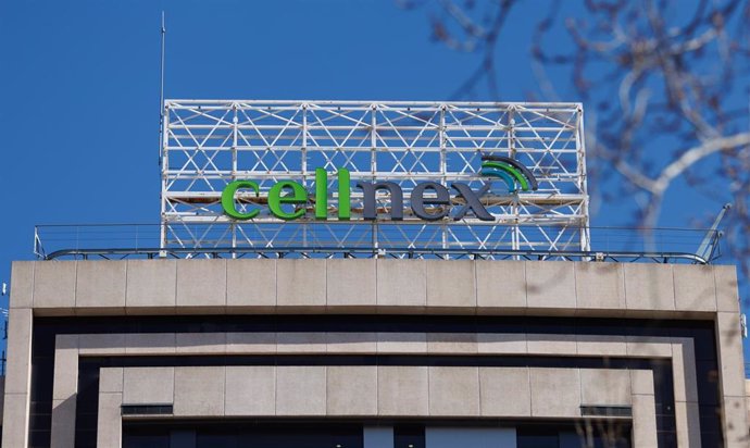 Archivo - Fachada de la sede de Cellnex, a 13 de marzo de 2023, en Madrid (España). 