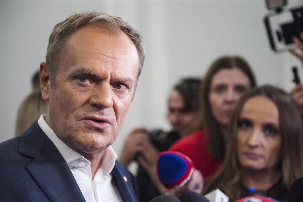 El líder de la Plataforma Cívica polaca y ex primer ministro del país, Donald Tusk