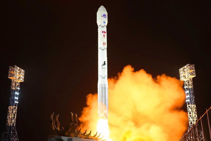 Lanzamiento de un satélite militar de Corea del Norte