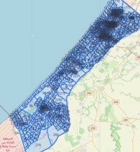 Israel publica un mapa de Gaza con cientos de sectores para las órdenes de "evacuación" por los combates
