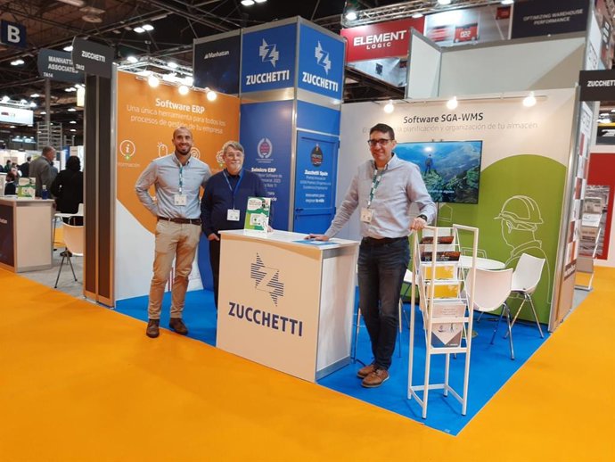 Stand de Zucchetti Spain en Logistics & Automation 2023.