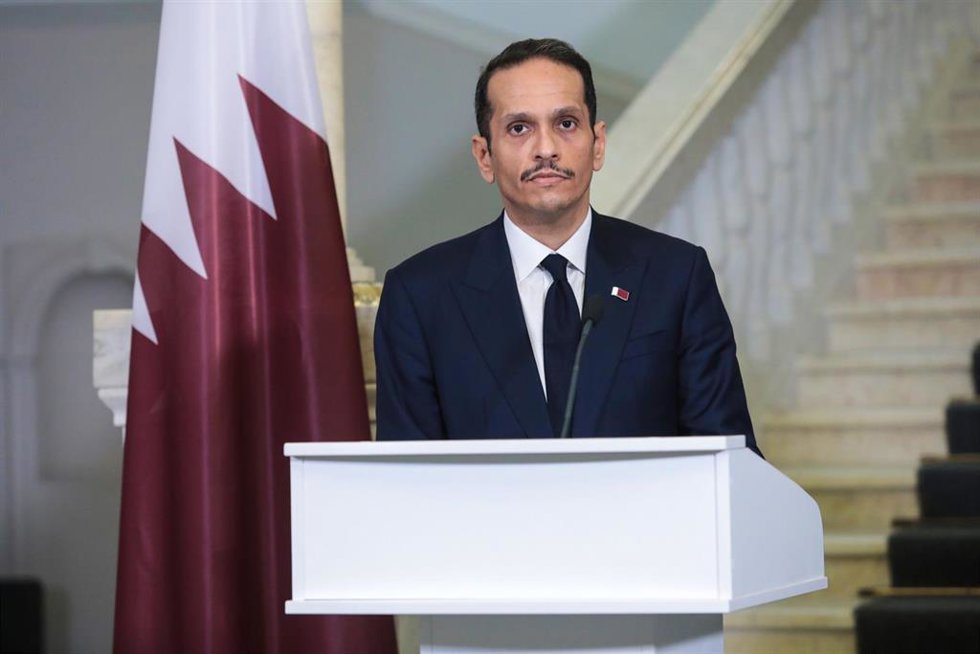Archivo - El primer ministro y ministro de Exteriores de Qatar, Mohamed bin Abdulrahman al Zani
