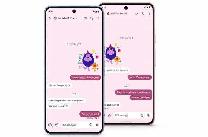 Personalización del color de la burbuja y el fondo en la app Mensajes